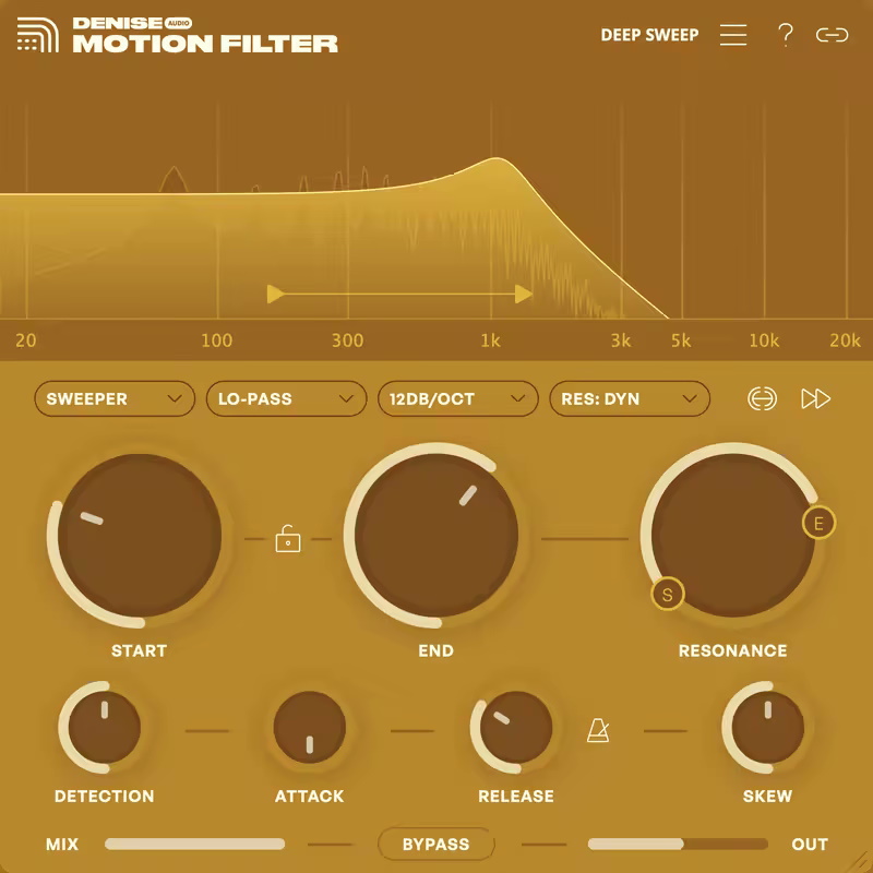 Denise Audio Motion Filter + key
